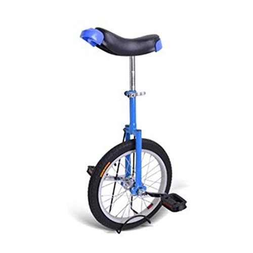 Einräder : AHAI YU 20-Zoll-Rad-Einrad-Fahrrad für Kinder Erwachsene Anfänger, Bergradfahren-Balance mit Unicycle-Stand für Übung Spaß Fitness, Stahlrahmen, ergonomischer Sattel (Color : Blue)