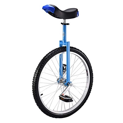 Einräder : AHAI YU Erwachsene große Kinder 24 / 20 Zoll Unicycle, 18 / 16 Zoll Einräder für Jungen Mädchen Kind (19.08.12 / 15 Jahre), Outdoor Sports Balance Radfahren (Color : Blue, Size : 24 INCH)