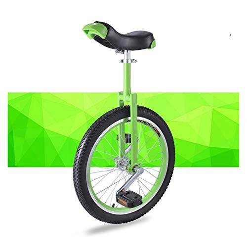 Einräder : AHAI YU Green Kids Teenager Erwachsene Einrad, 16 / 18 / 20 Zoll Keilsicherungsgebirgsscheibe, komfortabler Einstellbarer Sattelsitz, Last 150kg / 330 £ (Size : 16"(40CM))