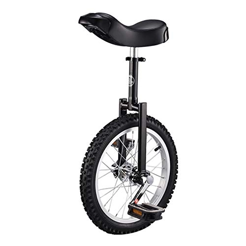 Einräder : AHAI YU Kinder / Erwachsene / Teenager Einrad, knappsichere Reifenbilanz Radfahren, mit Legierungsrand & Ständer, Radfahrradlast 150kg / 330 £ (Color : Black, Size : 20INCH)