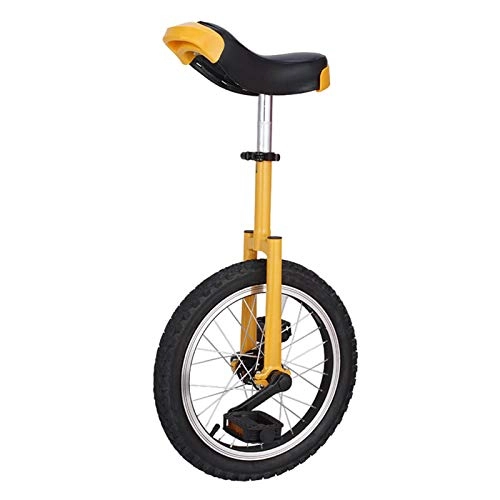 Einräder : AHAI YU Kinder Jungen Mädchen Einräder (16 / 18 Zoll), Männer Teenager Anfänger Balance Radfahren für Outdoor-Sport-Fitness-Übung, 03.05.11.13 Jahre alt (Color : Yellow, Size : 16 INCH)