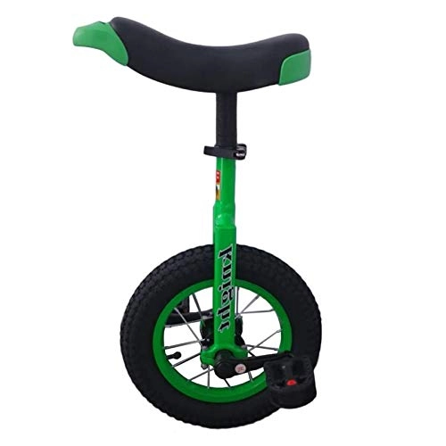Einräder : AHAI YU Kleines 12in-Rad-Einrad für kleine Kinder / Kinder, Balance-Trainingsrad, Töchter / Söhne (Color : Green, Size : 12" Wheel)
