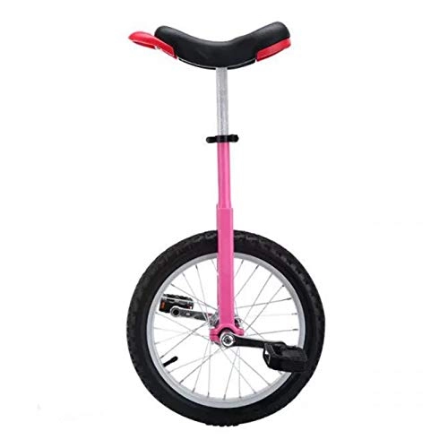 Einräder : AHAI YU Mädchen Unicycle 16 / 18 '' 'Rad für Kinder / Teenager, 20' 'Rad Erwachsene Weibliche Balance Radfahren, mit freiem Stand - einfach zu montieren (Color : PINK, Size : 16'' Wheel)