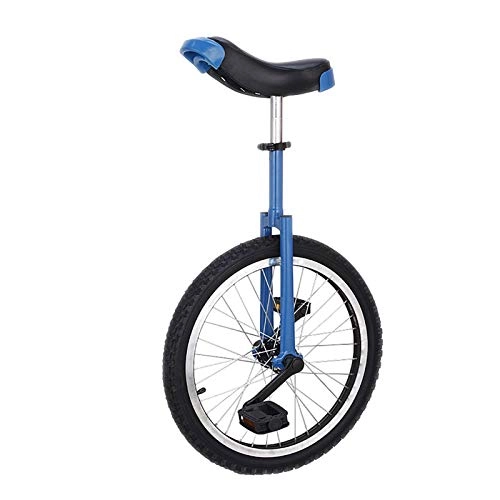 Einräder : AHAI YU Reifenrad Radfahren, weiblich / männlich Teen / Kind im Freien, komfortable Sitz- und Skidfest-Rad, einfach zu bedienen (Color : Blue, Size : 20")