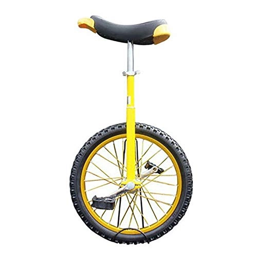 Einräder : AHAI YU Wettbewerb Unicycle Balance Robuste 18-Zoll-Einräte für Anfänger / Jugendliche, mit dichtestes Butyl-Reifenrad Radfahren Outdoor-Sport-Fitness-Übungsgesundheit (Color : Yellow)