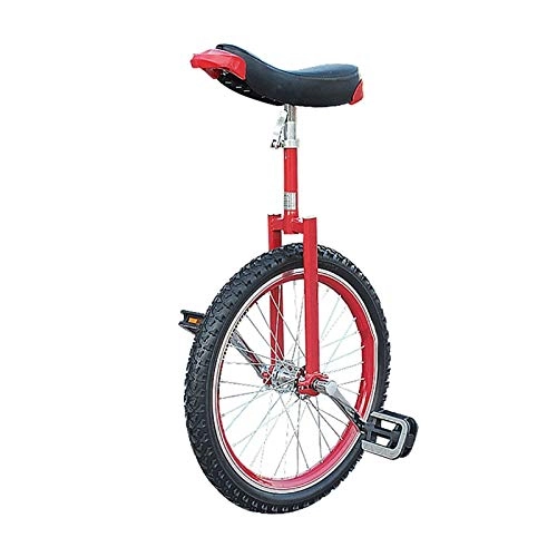 Einräder : AHAI YU Wettbewerb Unicycle Balance Robuste Einräder für Anfänger / Jugendliche, mit dichtem Butyl-Reifenrad Radfahren Outdoor-Sport-Fitness-Übungsgesundheit (Color : RED)