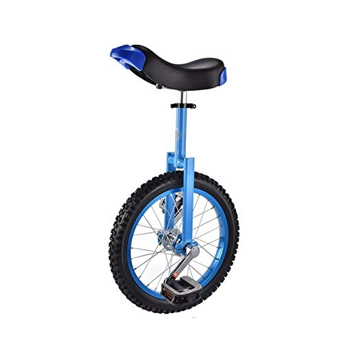 Einräder : AMYHY 16"Zoll einrad cool Outdoor einrad Fahrrad für Erwachsene Kinder mädchen Junge Reiter, Geschenk, blau