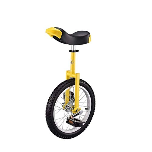 Einräder : Caseyaria 16" 18" 20" 24" Einrad Fahrrad Scooter Circus Bike Jugend Erwachsene Gleichgewicht Übung Einzel Rad Fahrrad Alufelge, Gelb