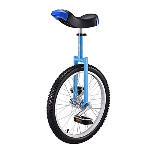 Einräder : CukyI 20-Zoll-Einrad, geeignet für Körpergrößen von 160–175 cm, verstellbares Outdoor-Einrad, blau (Farbe: Blau, Größe: 20 Zoll), langlebig