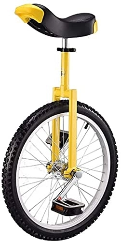 Einräder : CukyI Einrad Fahrrad Einrad Einrad 20 Zoll Einzelrunde Kinder Erwachsene Höhenverstellbar Balance Radfahren Übung Mehrfarbiges Einrad (20 Zoll|gelb)