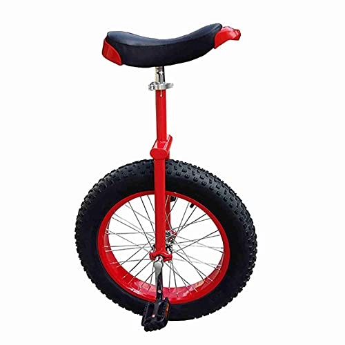 Einräder : CYTT123 Schubkarre Fahrrad Kinder Erwachsene, Radscheibe Berg Fettreifen mit Legierungsrand, rot, 24inch rot