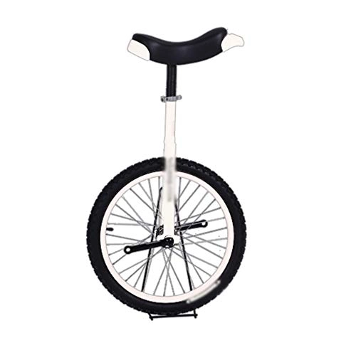 Einräder : Dbtxwd Fahrradradrahmen Einrad mit bequemem Release-Sattelsitz und rutschfestem 14"bis 24" Fahrrad, Weiß, 20 Inch