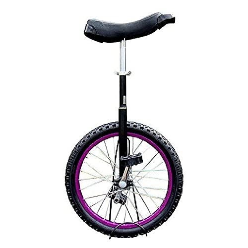 Einräder : Einrad 20 Zoll Einrad für Erwachsene / Anfänger, 16 Zoll Single Wheel Balance Cycling für Jungen / Mädchen / Kinder, Rutschfester Butylreifen, Verstellbarer Sitz (Size : 16 Inch)
