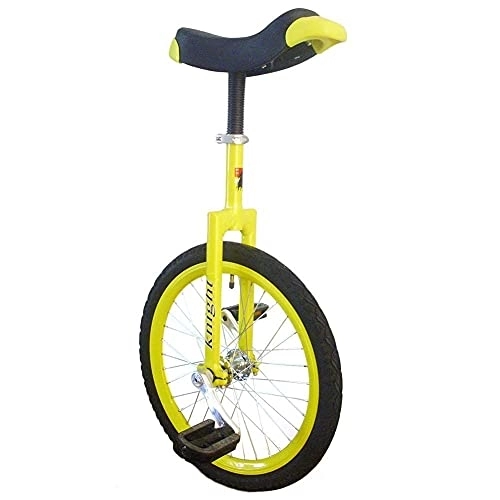Einräder : Einrad für Anfänger, 16-Zoll-Einrad für Kinder, 20-Zoll / 24-Zoll-Einrad für Erwachsene, kleines 12-Zoll-Einrad für 5-jährige Kinder / Kinder / Jungen / Mädchen, langlebig (12-Zoll-Rad gelb)