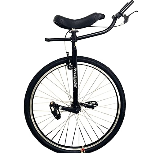 Einräder : Einrad für Erwachsene mit Bremsen und Lenker, 28-Zoll-Einrad für große Menschen mit einer Körpergröße von 160–195 cm (63–77 Zoll), extra großes schwarzes Einrad, Belastung 150 kg / 330 lbs (Farbe: