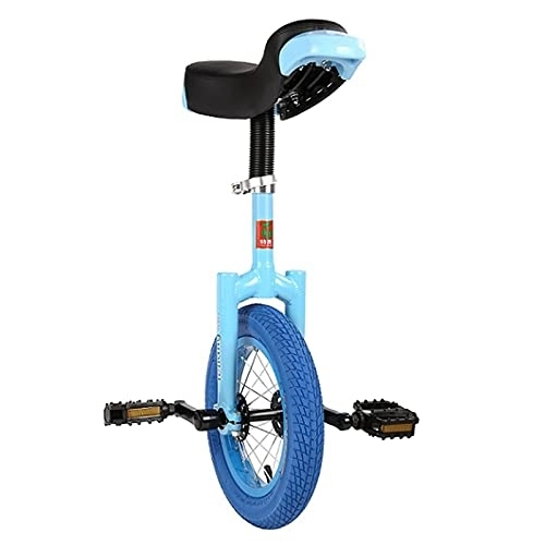 Einräder : Einrad für Kinderanfänger, kleines 12-Zoll-Einrad für 5-jährige Kinder / Kinder / Jungen / Mädchen, bestes Geburtstagsgeschenk, 4 Farben (Farbe: Blau, Größe: 12-Zoll-Rad), langlebig (blaues 12-Zoll-Rad
