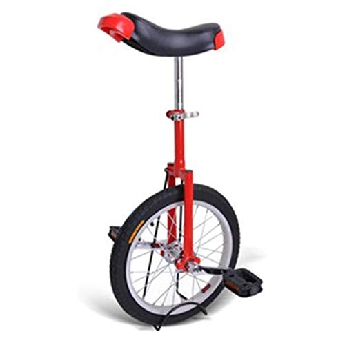 Einräder : Einrad Jugendliche Erwachsene 20" Rad, Draussen Balance Radfahren Fahrräder zum Mittlere / Große Leute, Hohe Festigkeit Manganstahl (Color : Red)