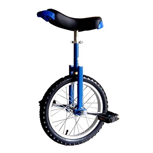 Einräder : Einrad, Kinder Balance Fahrrad Akrobatik Requisiten LeistungsfäHige Fitness ÜBung Fahrrad Verstellbarer Konturierter Ergonomischer Sattel / 16 Zoll / Blau