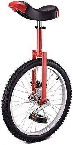 Einräder : Fahrrad-Einrad mit 20-Zoll-Rädern, Einrad for Erwachsene, ausgewogenes Fahrrad for Anfänger, Mädchen und Jungen, verstellbare Sitze (Color : Rosso)