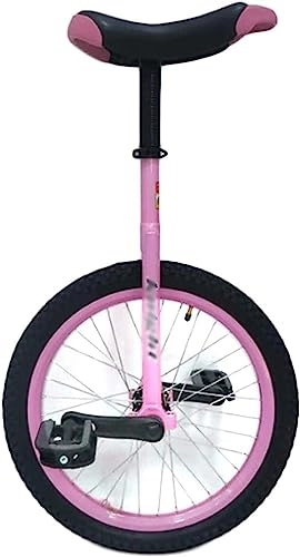 Einräder : FOXZY Pink Girl 20 / 18 / 16 Zoll Räder, rosa Einrad, freistehendes Einsteigerfahrrad, verwendet for Outdoor-Fitnessübungen (Size : 18in)