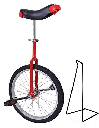Einräder : Funsport Einstellbares Einrad 18" Zoll Mit Stnder Rot