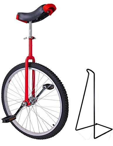 Einräder : Funsport Einstellbares Einrad 24"Mit Stnder Rot