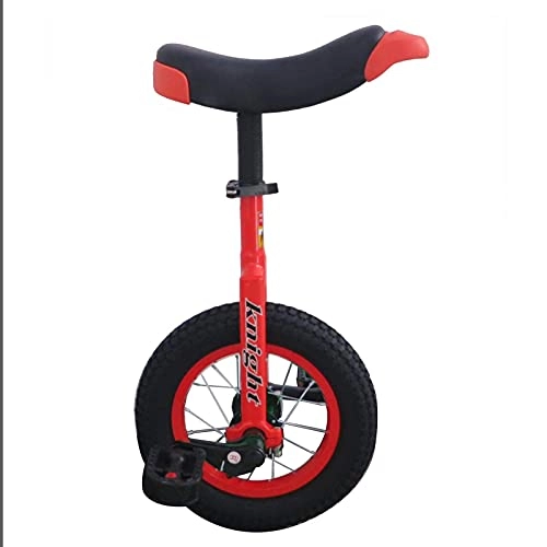 Einräder : GAXQFEI Kleines 12-Zoll-Rad-Einrad Für Kinder Jungen Mädchen, Für Vorstarter Anfänger Uni-Cycle, Für 4-8 Jahre Alte Kleine Kinder, Metallrahmen Und Bequemer Sitz, Rot