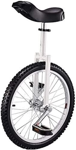Einräder : GYJ Fahrrad-Einrad mit 20-Zoll-Rädern, Einrad for Erwachsene, ausgewogenes Fahrrad for Anfänger, Mädchen und Jungen, verstellbare Sitze HY (Color : Bianco)