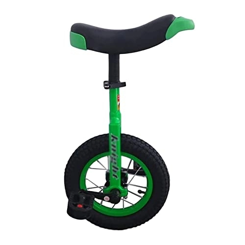 Einräder : HWBB Einrad 12 Zoll Laufrad Einrad für Kinder / Einsteiger, Balance Fitness Outdoor-Sport Radsport-Übungen, für Personen 36 Zoll - 53 Zoll Groß (Color : Green)