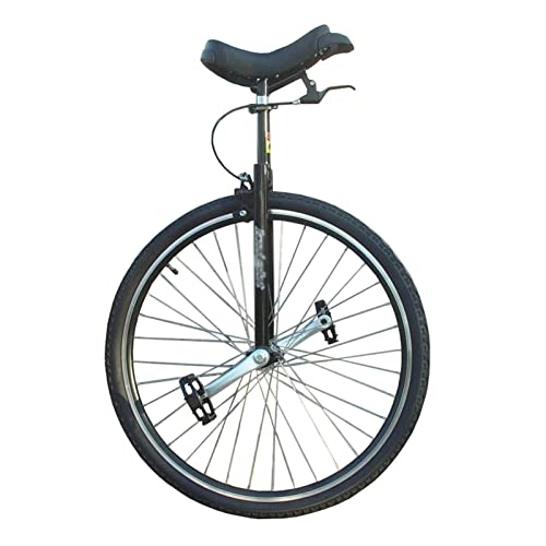 Einräder : HWBB Einrad 28 Zoll Großes Rad Einrad mit Verstellbarem Sitz & Handbremse, für Highspeed-Radfahren / Straßenfahrten / Balance-Fitness, Belastung 150kg / 330lbs (Color : Black)