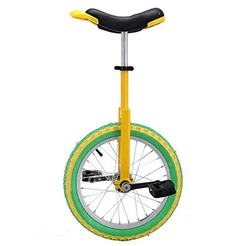 Einräder : HWF Einrad Kinder Einrad Kinder für 9-15 Jahre Altes Kind / Jungen / Mädchen, 16-Zoll-Rad-Einräder, Bestes Geburtstagsgeschenk, 7 Farben Optional (Color : Color tire, Size : 16 Inch Wheel)