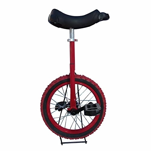 Einräder : HXFENA Einrad, Kinder AnfäNger Akrobatik Fahrrad Fitness Balance Radfahren ÜBungshöHe HöHenverstellbarer Sitz Skidproof Reifen mit StäNder / 16 inches / B