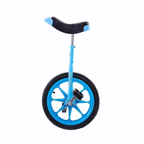 Einräder : JLXJ Einrad 16 Zoll Großes Kind Einrad Fahrrad, ABS Felge & Rutschfester Berg Reifenausgleich Einräder, für Outdoor-Sportarten Fitnessübung (Color : Blue)