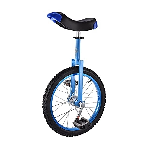 Einräder : JLXJ Einrad 46 cm (18") Rad Einrad für Erwachsene / Große Kinder, Outdoor Boy Girls Einräder für Anfänger, Felge Aus Aluminiumlegierung und Manganstahl (Color : Blue)