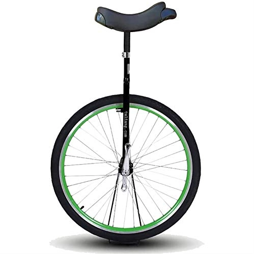 Einräder : JMSL Einrad Schwerlast Erwachsenes Einrad, Extra Groses 28-Zoll-Rad Balance Radfahren, fur Anfanger / Profis / Trainer, mit Alufelge, Laden Sie 150kg (Color : Green)