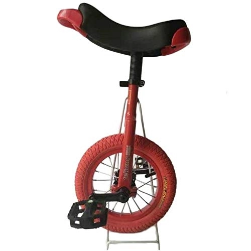 Einräder : Kleines 12-Zoll-Einrad für Kinder, perfektes Starter-Anfänger-Einrad für 5-jährige kleinere Kinder / Jungen / Mädchen, bestes Geburtstagsgeschenk (Farbe: Rot, Größe: 12-Zoll-Rad) Langlebig (Rotes 12-