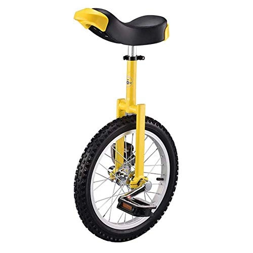 Einräder : LANGWEI Einrad Fahrrad Scooter Circus Bike Jugend Erwachsene Gleichgewicht Übung Einzelnes Rad Fahrrad Alufelge, Gelb, 20inch
