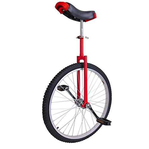Einräder : lilizhang 20" / 24" Wheel Trainer Unicycle 2.125"knappfest Butylberg-Reifenbilanz Radfahren (Color : Red, Size : 24")