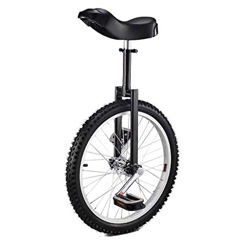 Einräder : lilizhang 20 cm einstellbares Einrad, starker Mangan-Stahlrahmen Aluminiumlegierung Rim-Brennfester EIN Radfahrrad for Erwachsene Kinder Teenager-Boy-Reiter (Size : Black)