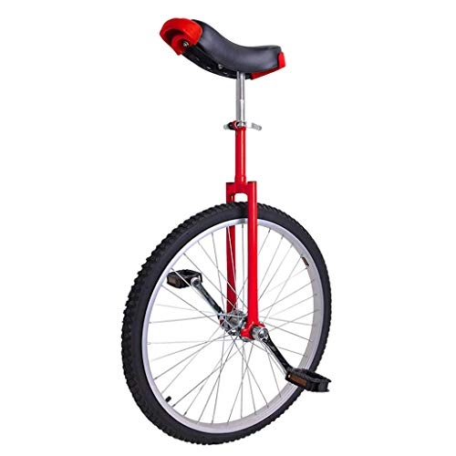Einräder : lilizhang 24-Zoll-Unicycle-Balance-Bike-Rahmen Kind Unicycle Skidfest-Rad-Reifen Radfahren Balance-Übung Aujustable Höhe Ergonomisches Sattel Fitness Fahrradfahrrad