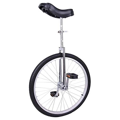 Einräder : lilizhang 24-Zoll-Unicycle-Balance-Bike-Rahmenhöhe einstellbar Single-Rad-Fitness-Fahrrad-Balance-Radfahren-Rad-Trainer-Einrad mit kindersicherem Reifen for den Außensport-Fitness