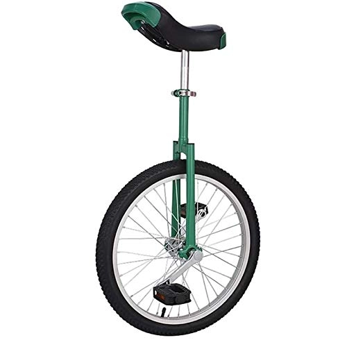 Einräder : lilizhang Unicycle 16 Zoll Single Runde Kinder Erwachsene Verstellbare Höhengleichgewicht Radfahren Übung Grüner Einrad