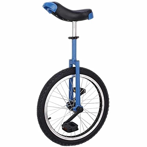 Einräder : LJHBC Einrad 18 Zoll Einrad zum Erwachsene / Kinder / Vorspeise, Einstellbar Outdoor-Einrad Auslaufsicherer Butylreifen Belastbar 200 lbs Blau
