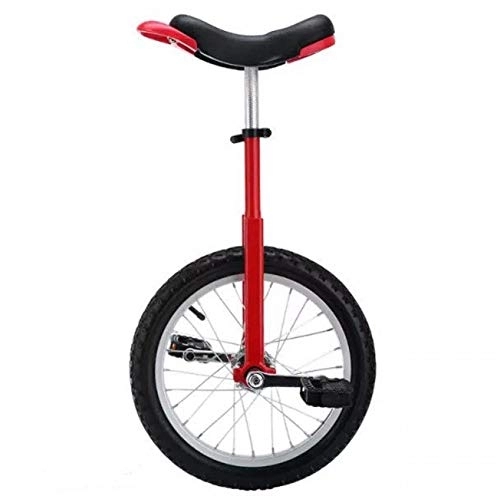 Einräder : LoJax Trainer-Einrad für Kinder / Erwachsene, Kinder-Einrad für 9–15 Jahre alte Kinder / Jungen / Mädchen, 16-Zoll-Rad-Einräder, bestes Geburtstagsgeschenk, 7 Farben optional (rotes 16-Zoll-Rad)