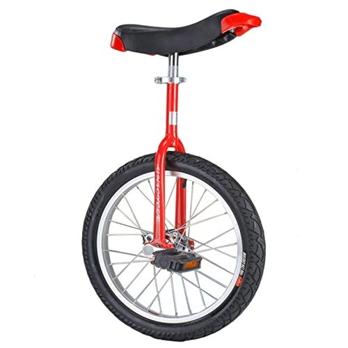 Einräder : LoJax Wheel Trainer Einrad Einräder für Erwachsene Kinder, 16" / 18" / 20" / 24" Einrad-Laufrad für Teenager, Männer, Frauen, Jungen, Mädchen, Stahlrahmen und Leichtmetallfelge, Mountain Outdoor (Rot 24")