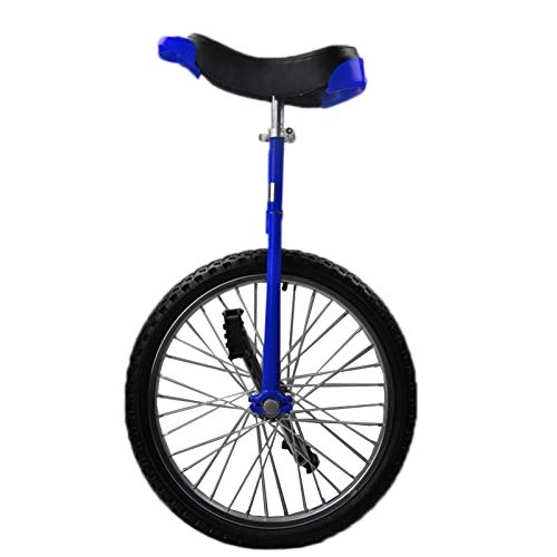 Einräder : Lqdp Einrad 16 / 18 Zoll Rad Einräder für Kinder für 9 / 10 / 12 / 13 / 14 / 15 Jahre, Erwachsene Balance Radfahren mit 20 Zoll Rad für Outdoor-Sport, 4 Farben Optional (Color : Blue, Size : 16 inch Wheel)