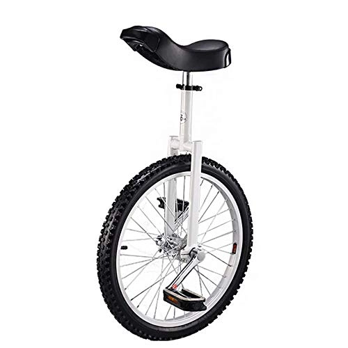 Einräder : LXX Unicycle 20 Inches with Aluminum Steel Rims Height Adjustable, Uni Cycle, Unicycle for Men Women Teenagers Boys Riders Best Birthday Present