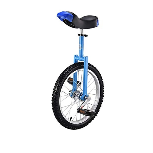 Einräder : MMRLY Einrad 18" Rad Traine Einstellbare Skidproof Reifen Gleichgewicht Radfahren Verwenden Anfänger Kinder Erwachsene Übung Kinder Competitive Unicycle, Blau