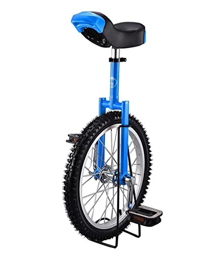 Einräder : MQLOON Einräder 20 Zoll Einrad Einstellbar, für Anfänger und Profis Unisex, Einrad Balance Übung Spaß Fahrrad Fitness für Estes Geschenk (Blau)