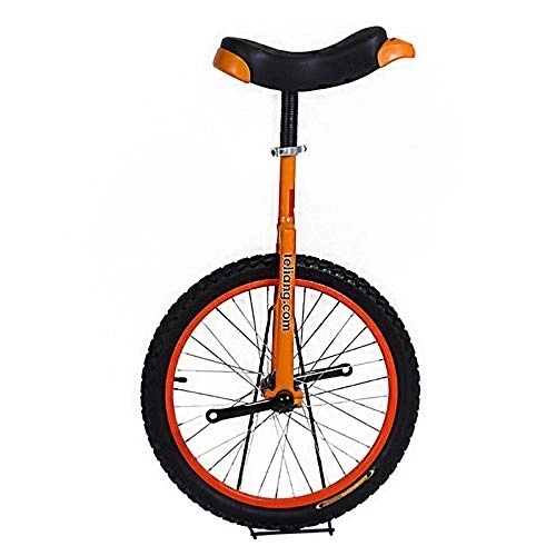 Einräder : MXSXN Einrad Groß Balance Einrad Mit 16 / 18 / 20 Zoll Luftreifen, Orange Fahrrad Fahrrad Verstellbarer Sitz Für Große Kinder / Erwachsene Geburtstagsgeschenk, 16in